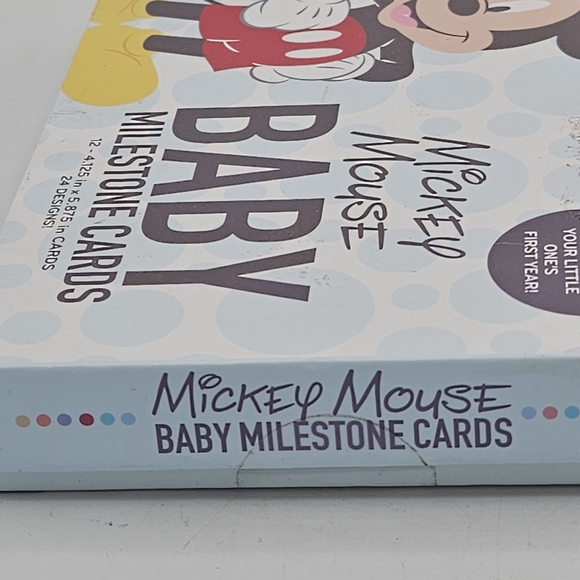 Mickey Mouse baby milestone cards new in box - Picture 10 of 12